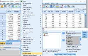 scherm-random forest spss